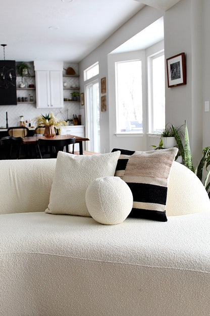 Calabasas Pillow Cover – Soft Neutral Minimalist Throw Pillow